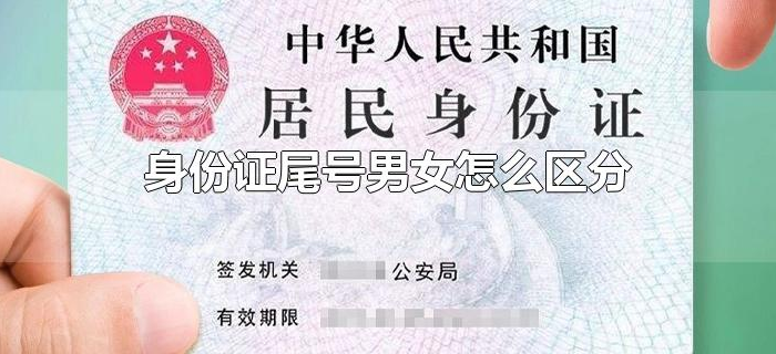 身份证尾号男女怎么区分