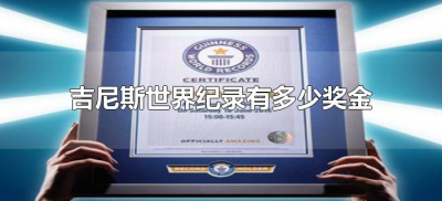 ​吉尼斯世界纪录有多少奖金（世界吉尼斯纪录有没有奖金）