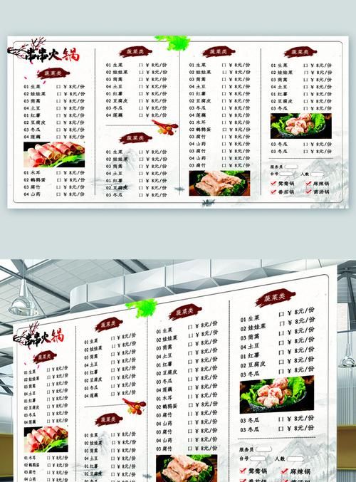 吃火锅必备菜品清单大全