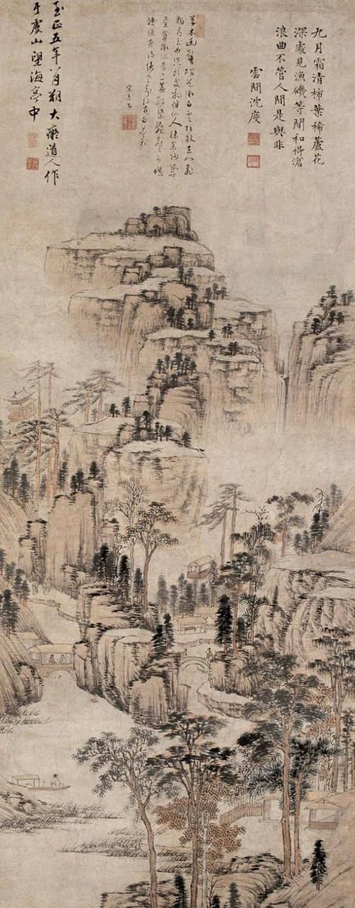 中国绘画史上的元四家指的是哪4位元代画家