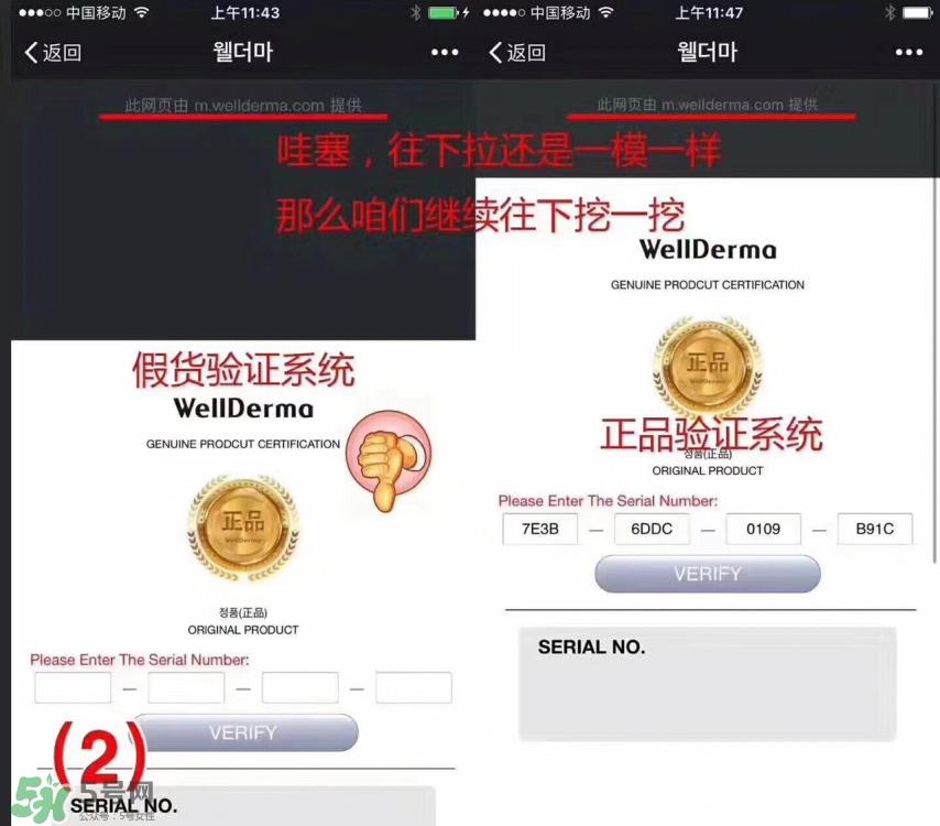 ray面膜真假鉴别图片对比