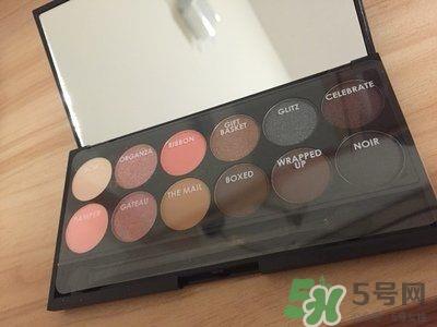 sleek眼影色号试色 sleek眼影试色图