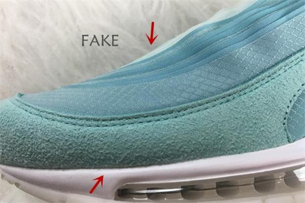 耐克air max 97万花筒真假对比 am97万花筒真假鉴定