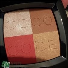 香奈儿四色颊彩盘试色 香奈儿coco code试色