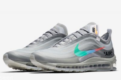 ​off white联名air max 97发售时间 彩虹色的钩子