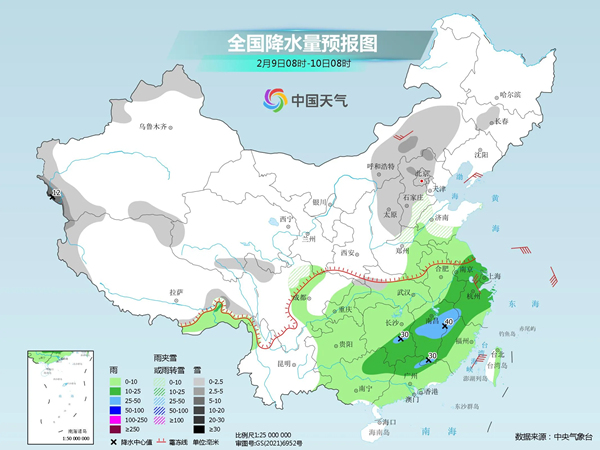 我国南方地区未来三天大部阴雨天气(北方地区气温骤降)