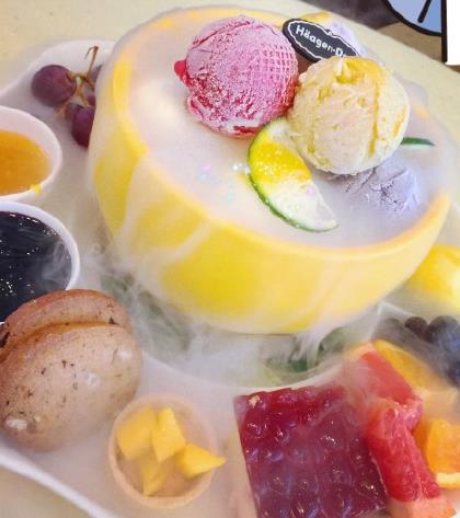 哈根达斯柚一夏冰淇淋柚子盅售价多少_好吃吗？
