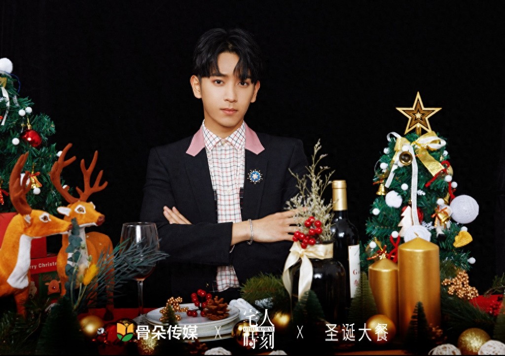 陈若轩圣诞精致帅气写真图片