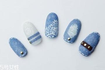 如何做破洞牛仔美甲 破洞美甲简单涂抹教程