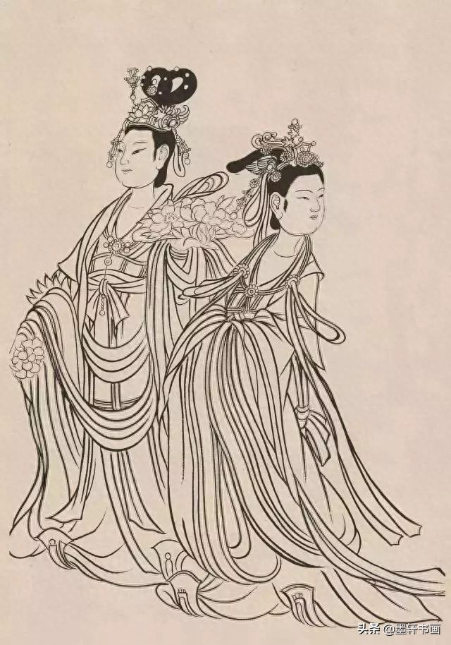 古代白描人物集锦100张,张张精彩!初学者收藏