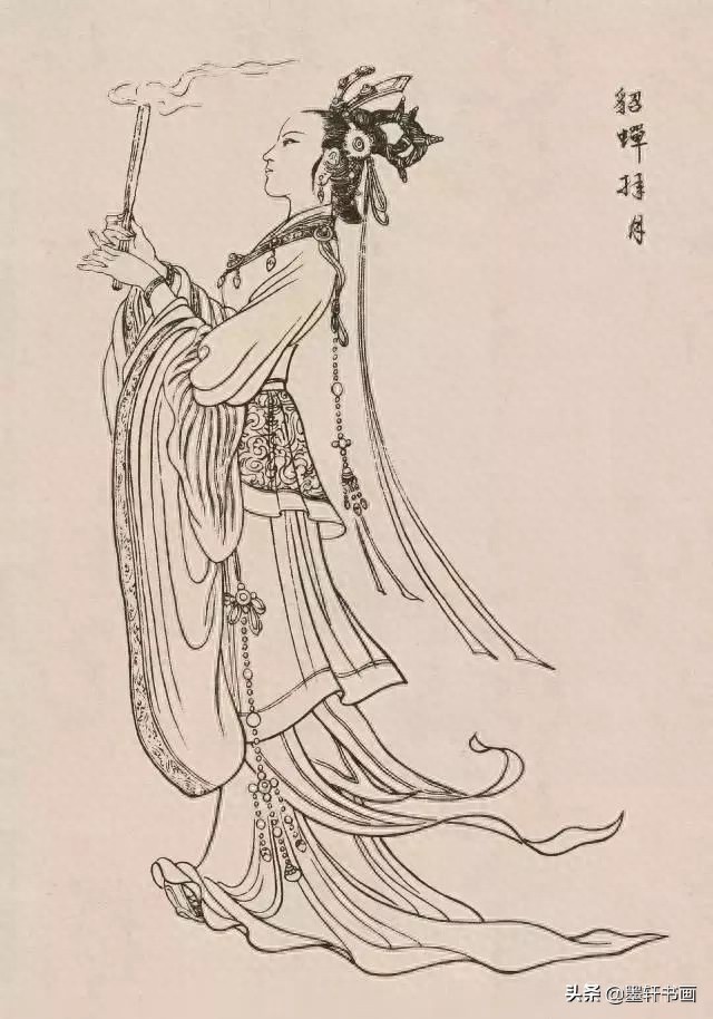 古代白描人物集锦100张,张张精彩!初学者收藏