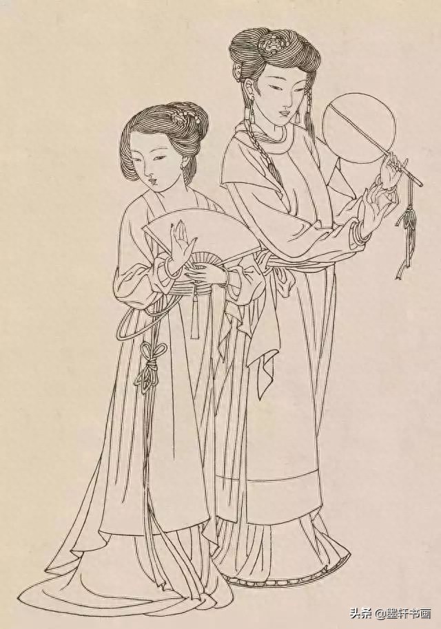 古代白描人物集锦100张,张张精彩!初学者收藏