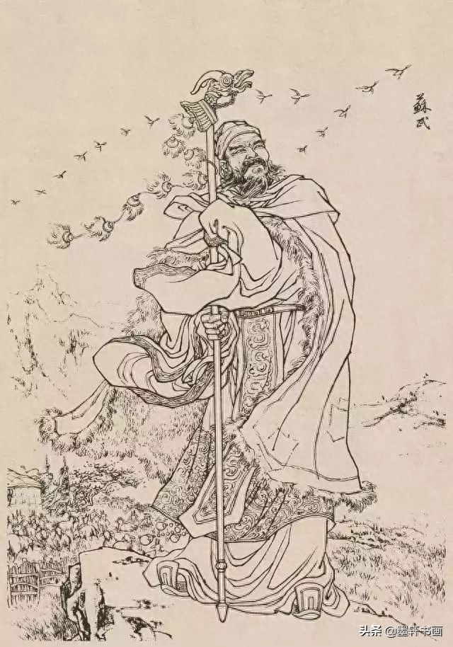 古代白描人物集锦100张,张张精彩!初学者收藏