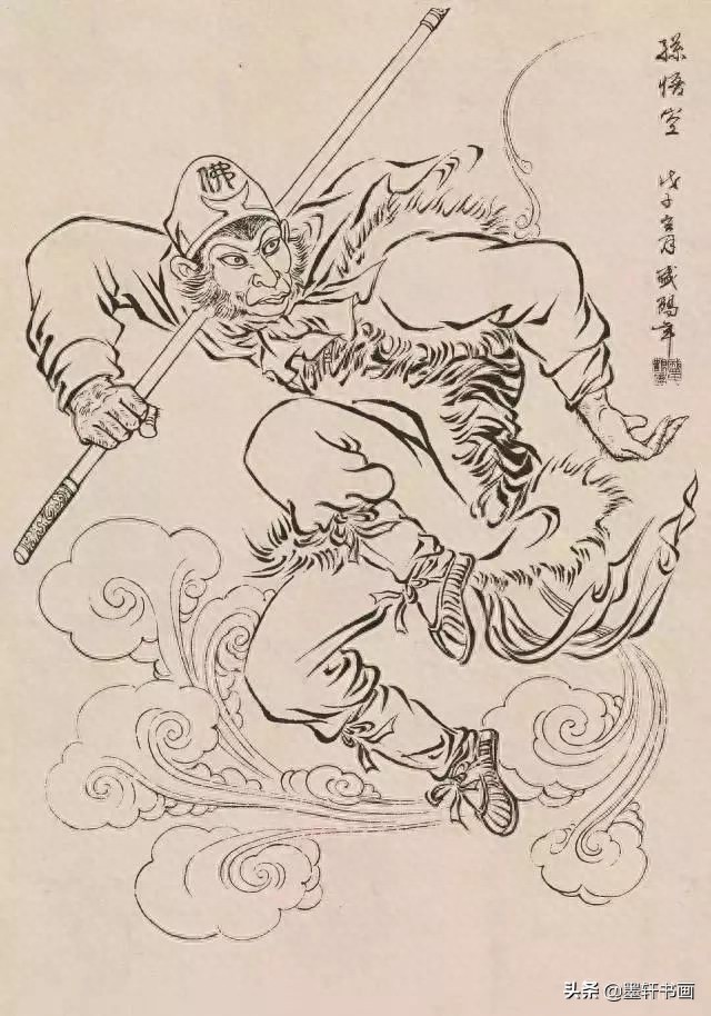 古代白描人物集锦100张,张张精彩!初学者收藏
