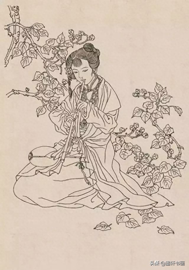 古代白描人物集锦100张,张张精彩!初学者收藏