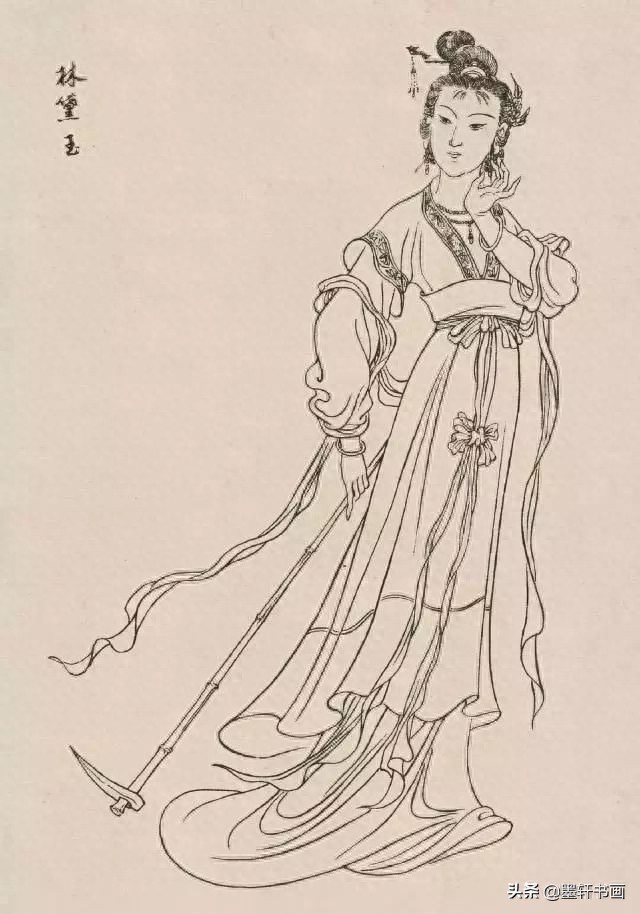 古代白描人物集锦100张,张张精彩!初学者收藏