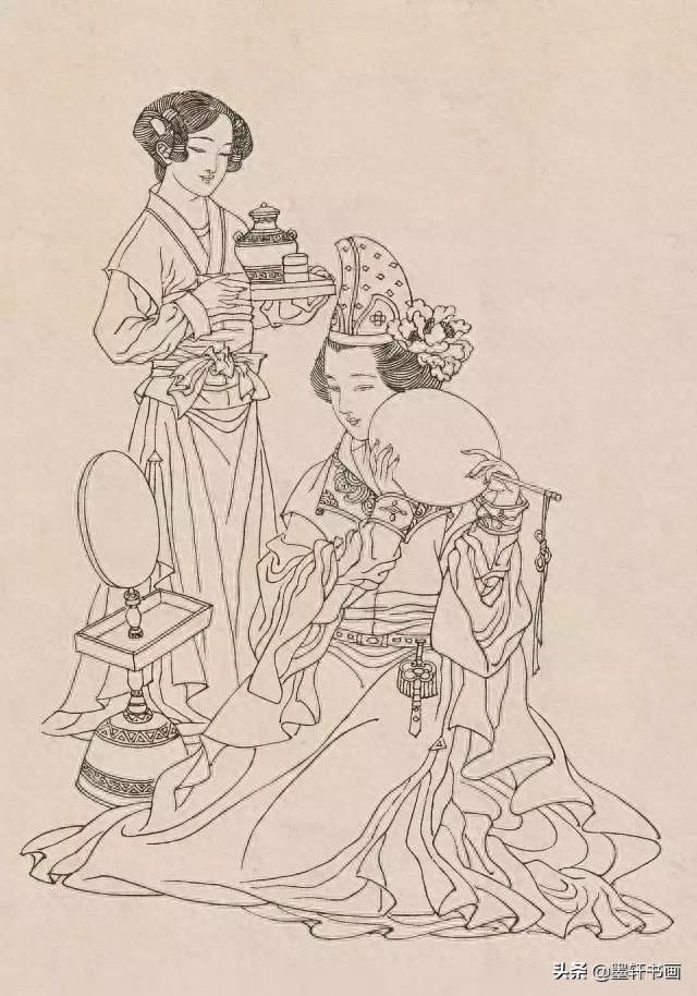 古代白描人物集锦100张,张张精彩!初学者收藏