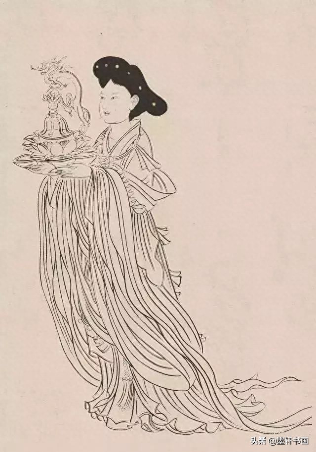 古代白描人物集锦100张,张张精彩!初学者收藏