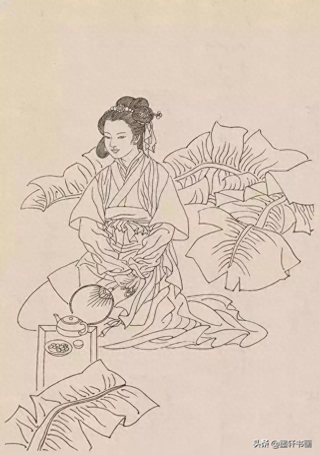 古代白描人物集锦100张,张张精彩!初学者收藏