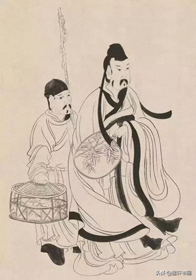 古代白描人物集锦100张,张张精彩!初学者收藏