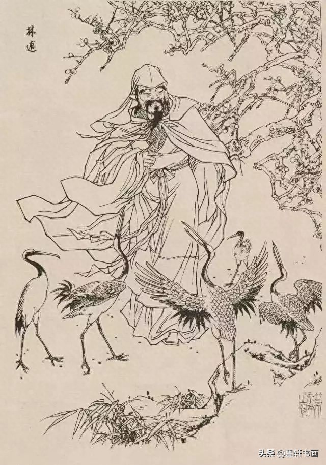 古代白描人物集锦100张,张张精彩!初学者收藏