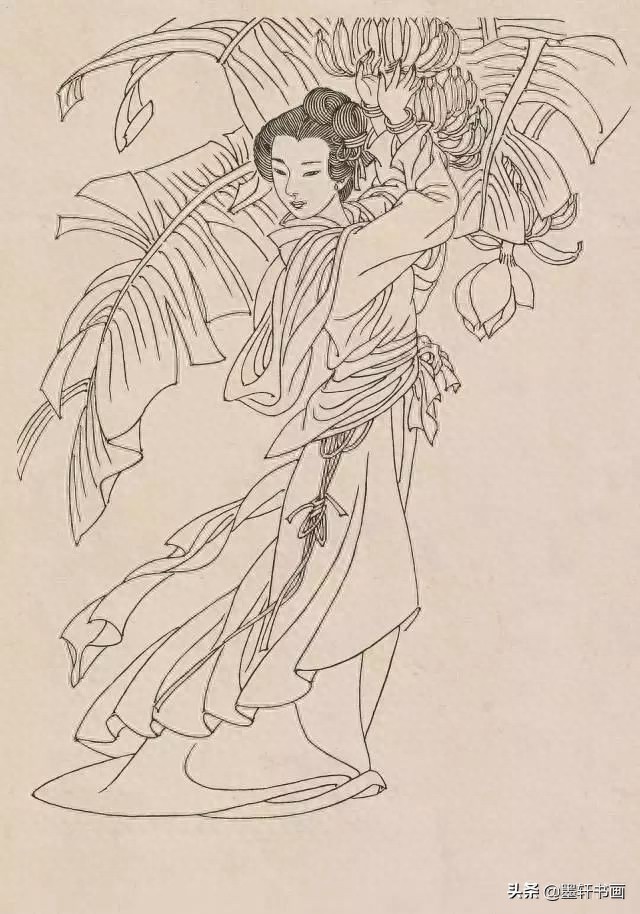 古代白描人物集锦100张,张张精彩!初学者收藏