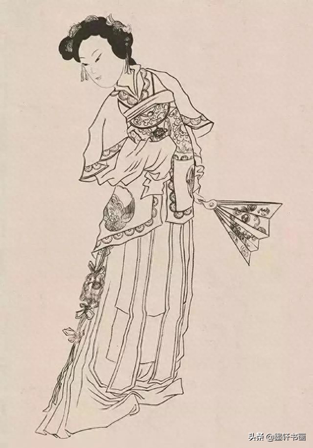 古代白描人物集锦100张,张张精彩!初学者收藏