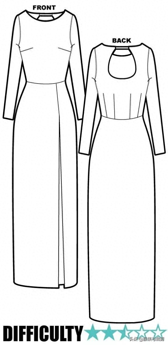 10款时尚美女服装设计手绘图